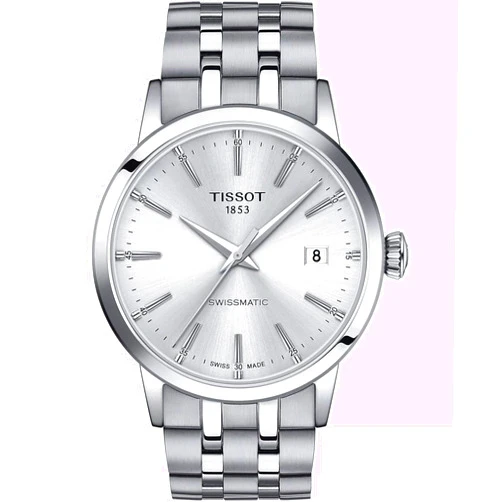 Tissot mens Classic Dream Stainless Steel Dress Watch Grey T1294071103100