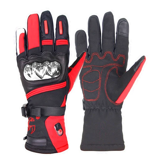 WEALTHY73 Motorcycle Electric Heating Gloves Three-Speed Temperature Adjustment Outdoor Cold-Proof Waterproof Autumn and Winter Warm Ski Gloves Sensitive Touch Screen
