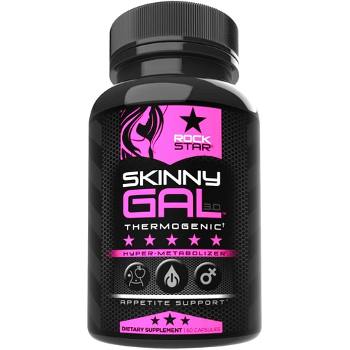 Rockstar Weight Loss Pills for Women – Rockstar Skinny Gal Thermogenic Fat Burner, Fast-Acting Appetite Suppressant & Metabolism Booster, Max Strength, Keto Friendly