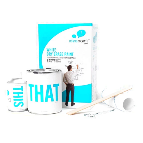 IdeaPaint CREATE Series 50 sq. ft. Kit - Whiteboard Paint - White