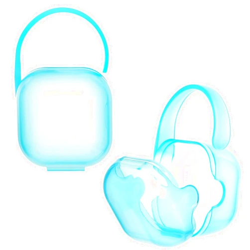Accmor Pacifier Case, Pacifier Holder Case with Handle, BPA Free Universal Pacifier Container for Travel, Blue, 2 Pack