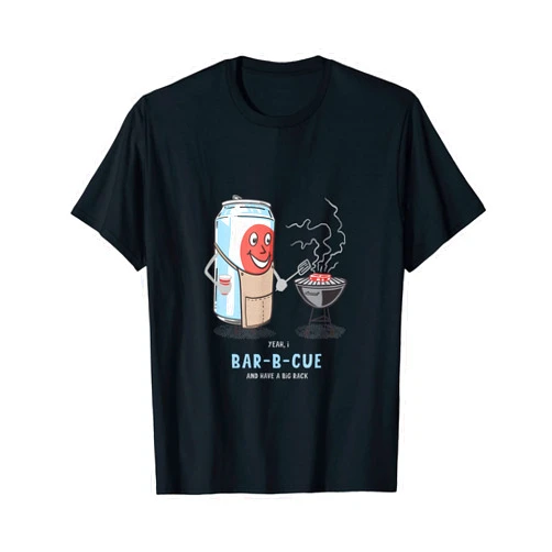 Super Tate Homie Designs Yeah, I Bar-B-Cue And Have A Big Rack Cute Novelty Humor T-Shirt