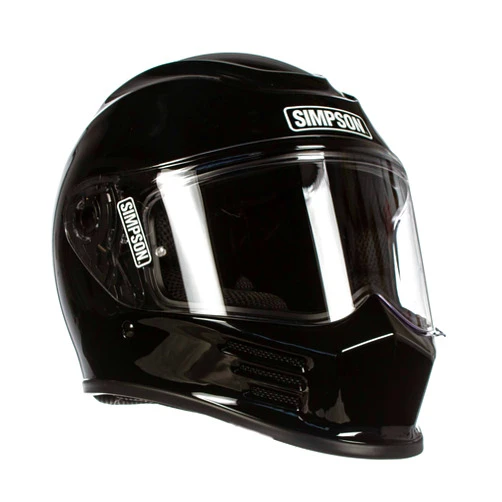 Simpson Racing Simpson SPBM2 Speed Bandit Full Face Racing Helmet Size - Medium - Gloss Black - Clear Shield Included - Dark Smoke Shield Pictured is Sold Separately