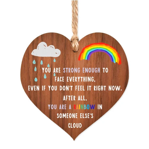 Manta Makes Rainbow gifts | Rainbow in someone else’s cloud | thinking of you - miss you gifts for best friend Keyworker | cheer up gifts | inspirational gifts for women