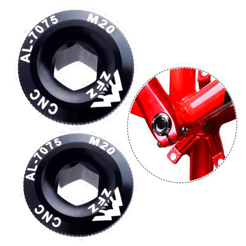 Saipe 2 Pcs M20 Crank Screws Bicycle Crank Arm Screws Aluminum Alloy CNC Crankset Screws Crank Fixing Bolt