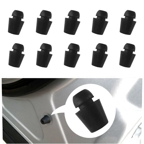 MLAHUIER 10PCS Car Door Shock Absorber, 8219128010 Door Bumpers Stopper Soundproof Set, Front Rear Door Buffer Rubber Block Shock Absorbing Pad Buckle for Cars Trucks and SUVs