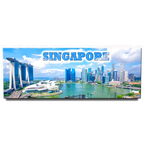 Magnet Sv Singapore Panoramic Fridge Magnet Marina Bay Sands Travel Souvenir
