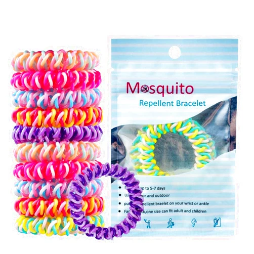 BuggyBands Mosquito Repellent Bracelets 12 Pack, Individually Wrapped Mosquito Repellent Bands, DEET Free Bug Insect Mosquito Wristbands Safe for Adults and Kids