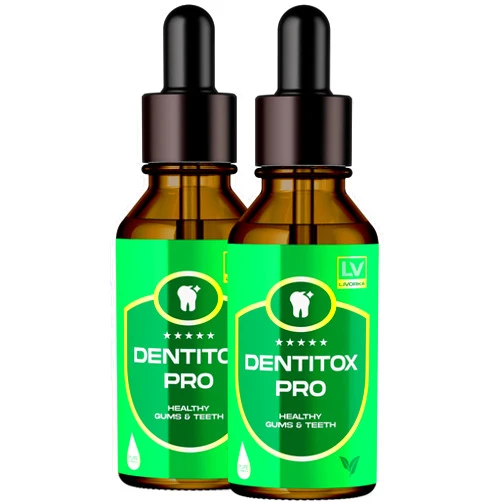 LIVORKA 2 Pack - Dentitox - Dentitox Pro Drops for Teeth and Gums 2 Bottle for 60 Days, Dentitox Pro Healthy Gums Teeth, Dentitox Drops, Dentitoxpro for Gums and Teeth, Dentitox Gum Drops.