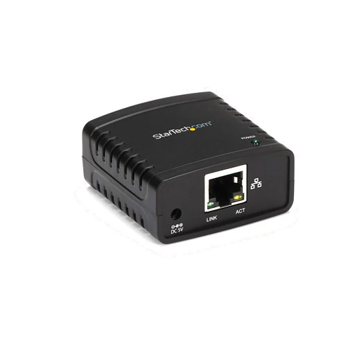 StarTech.com 10/100Mbps Ethernet to USB 2.0 Network Print Server - Windows 10 - LPR - LAN USB Print Server Adapter (PM1115U2)