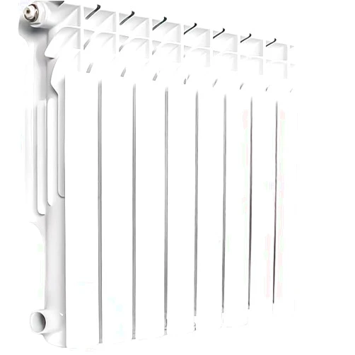 AB Wall-mounted Radiator Heater with 8 Panels, Light Weight Aluminum Hot Water Radiator for Kitchen, Bedroom and Greenhouse…