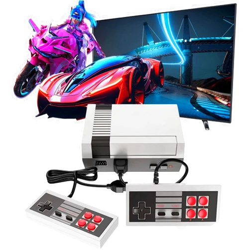 HideRacoon Retro Game Console - Classic Gaming System with 620 Built-in Games - Relive The Nostalgic Fun