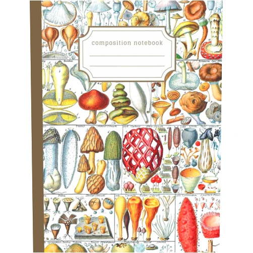 The Irregular Biologist,The Stationery Scientist Vintage Mushroom Composition Notebook: Ideal stationery gift for nature lovers, foragers, students and biologists
