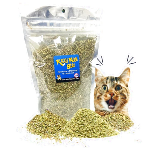 Kitty Kick Stix Premium Catnip Bulk Leaf & Flower 100% Natural, Enticing Catnip Treats for Catnip Toys, Catnip Spray, & Cat Accessories (Multiple Sizes) ((Large Bag - Bulk))