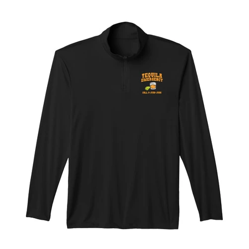 BoredKoalas Cinco De Mayo Mexican Mexico Gift Tequila Emergency Shirt Call 9 Juan Funny Mexican Drinking Performance Quarter-Zip Top