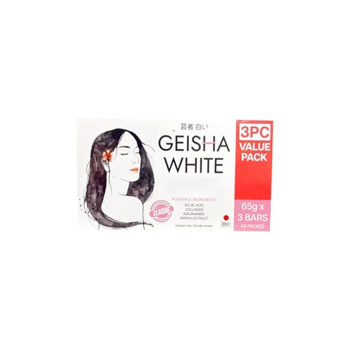 Generic Geisha White CLASSIC Skin Cleansing Bar - 3 bars x 65g