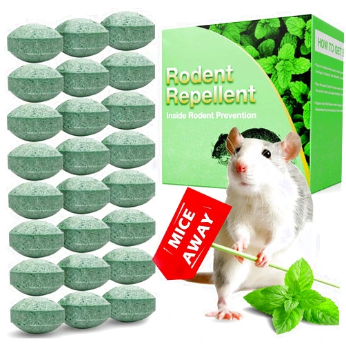 EverField 24Pcs Rodent Mouse Repellent, Peppermint Oil to Repel Mice and Rats, Rodent Mouse for Car Engines, Natural Ingredients Rat Repellent Balls Deterrent Indoor, Family & Pet Safe