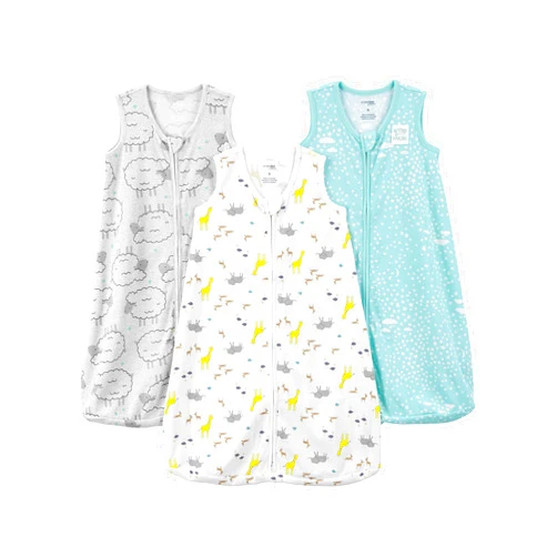 Simple Joys by Carter's Unisex-Baby 3-Pack Cotton Wearable Blankets
