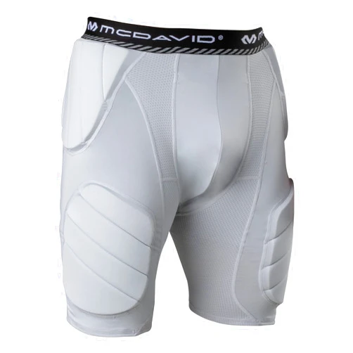 McDavid Football Girdle for Men - Durable & Breathable 5-Pad Girdle with Hard-Shell Thigh Guards for Padded Support, Ideal for Football & Lacrosse (Adult)