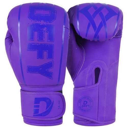 DEFY Challenge Your Fear DEFY Boxing Gloves for Men & Women - Premium Quality Synthetic Leather Boxing Gloves for Training - Perfect for Punching Heavy Bags, Sparring, & Fighting Gloves