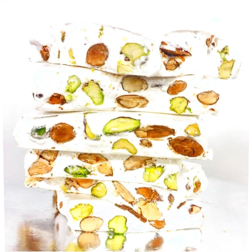 ANDY ANAND CHOCOLATIER Andy Anand Mixed Nut Soft Brittle, Nougat, Turron Made With Wildflower Honey, Taste In Every Bite, Made in Europe, Slowly Savor With A Luxuriously Creamy Feel, Gluten Free 7 Oz