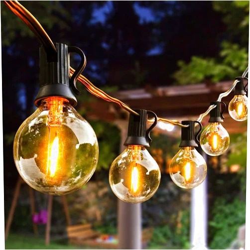 Arbrac 100ft Outdoor String Lights Waterproof/Connectable/Dimmable with 62 LED Shatterproof Bulbs UL Listed, G40 Globe 2700K Patio Lights Outdoor Lighting for Backyard Porch Cafe Party Wedding Garden