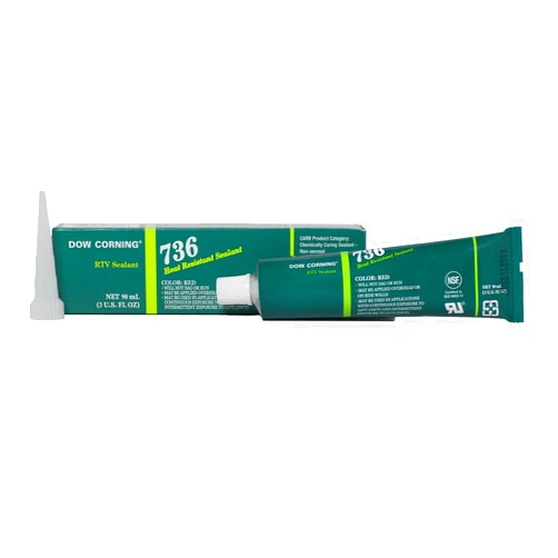 Dow Corning 2423472 736 Red Heat Resistant Sealant, -65 to 260 Degree C, 90 mL