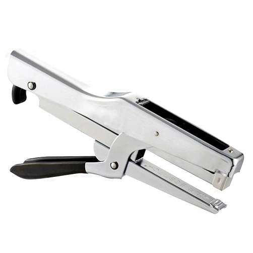 Bostitch Office Plier Stapler, 20 Sheet Capacity, EZ Squeeze Handle, Reduced Effort, No Jam Technology, Chrome