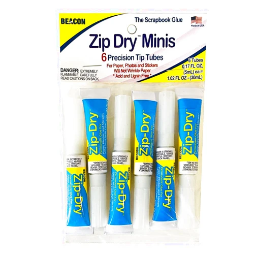 Beacon Zip Dry Minis, 6 Tube Bag, 1-Pack