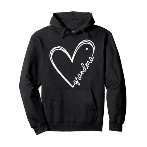 Gifts for Her Co. Grandma Heart Women For Christmas Mother's Day Birthdays Pullover Hoodie