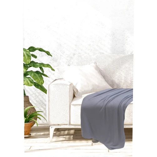 BambooYou Waffle Weave Throw Slate Slate