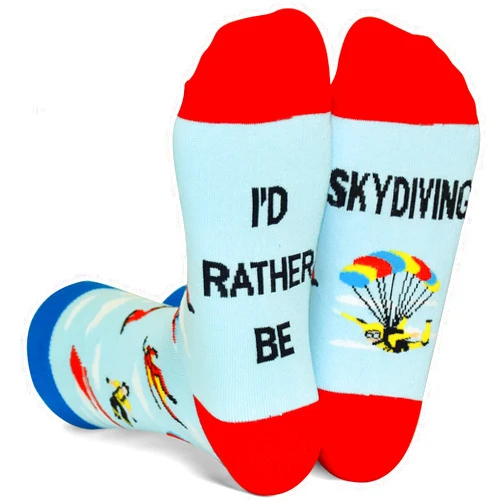 GOLIN Funny Saying Crew Socks, Novelty Gifts for Men Women Teens