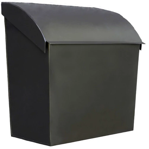 NACH Large Mailbox for House, 12.4”x7.1”x11.8 Black Mailboxes for Outside, Waterproof Mailbox - Baxter-Style Wall Mount Mailboxes for Outside