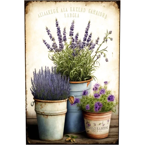 STOJAN Diamond Painting Kits Vintage Lavender, Diamond Painting 5D Full Diamond Digital Painting Adults Children Fun DIY Art Crafts, Suitable for Wall Decor Flower Room Decor Or Gifts-8X12Inch