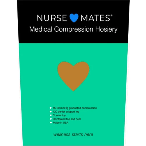 Nurse Mates Medical Compression 15-20mmHg Pantyhose | Reduced Swelling & Leg Fatigue | 1 Pair