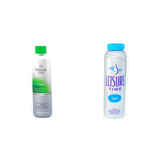 Leisure Time Jet Clean for Spas and Hot Tubs, 1-Pint & Enzyme Simple Care for Spas and Hot Tubs, 32 fl oz