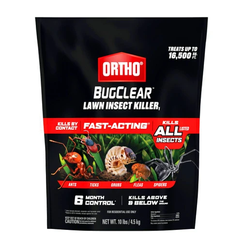 Ortho BugClear Lawn Insect Killer1: Treats up to 16,500 sq. ft., Protect Your Yard & Garden Against Ants, Spiders, Ticks, Armyworms, Fleas & Grubs, 10 lbs.