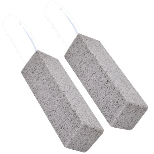 HPOPO 2 Pack Pumice Stone,Pumice Cleaning Stone with Handle,Pumice Stone Toilet Cleaner Tool Stain Remover for Toilet,Kitchen,Bathtubs,Pool,Bathroom,Grill,Household