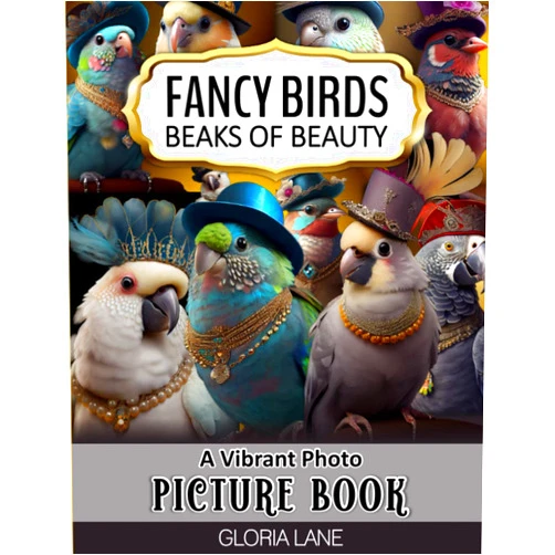 Gloria Lane Fancy Birds Beaks of Beauty a Vibrant Photo Picture Book: for Seniors with Alzheimer’s and Dementia, Captivating Portraits of Birds in Costumes with ... Photo Picture Books for Seniors Series)