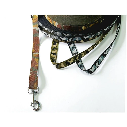 L&J Pets Uk Camo Leash Dog Training Lead 3FT - 100FT Long Strong Tracking Leash (30ft (9 Metres), Camo Pink)