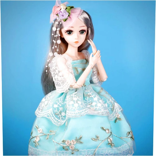 UCanaan BJD Dolls 1/4 SD Smart Doll 18 Inch 18 Ball Jointed Doll DIY Toys with Full Set Clothes Shoes Wig Makeup, Best Gitfs for Girls Christmas Birthday