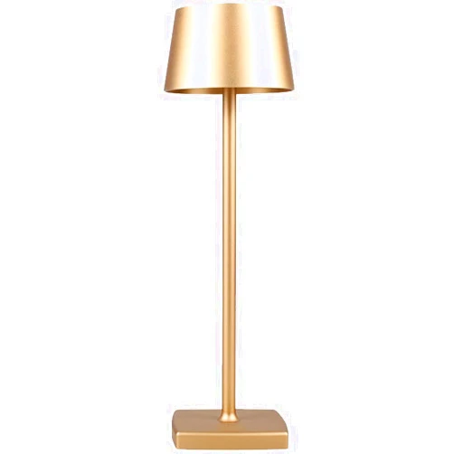 Seihoae Rechargeable Cordless LED Table Lamp, 5200mAh Battery Powered Desk Lamp, USB Portable Metal Light, Nightstand Mini Small Bedside Light for Indoor Outdoor Restaurant Bar Coffee Shop, Golden