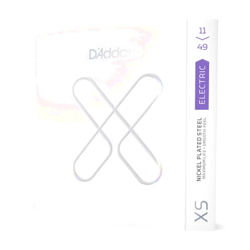 D'Addario Guitar Strings - XS Nickel Coated Electric Guitar Strings - XSE1149 - Maximum Life with Smooth Feel & Exceptional Tone - For 6 String Guitars - 11-49 Medium