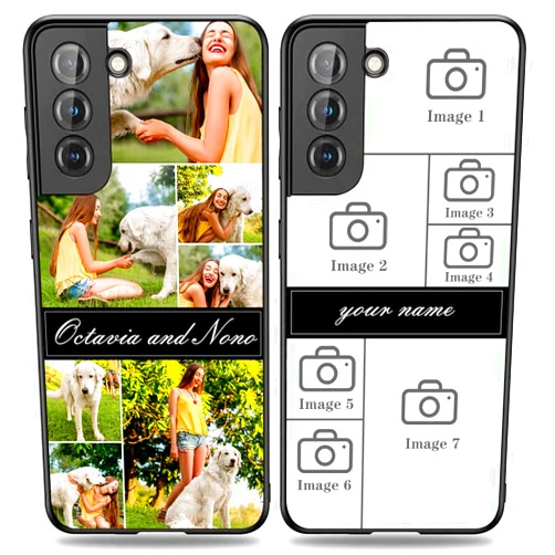 YeeDgner Personalized Phone Case for Samsung Galaxy S24-S20, Customized Gift, Silicone Cover Case with Photo & Text, Heavy Duty Protection, 6.8 inches, Universal Compatible Case