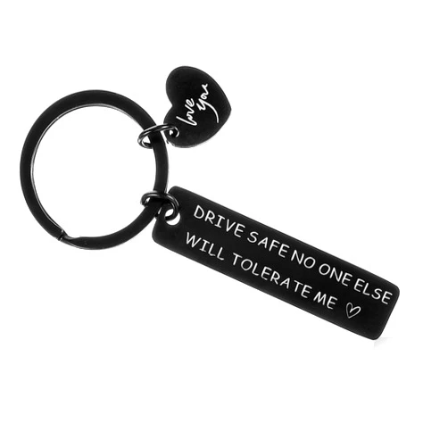 Ouligay Drive Safe Keychain for Him Boyfriend Birthday Christmas Gift for Him Husband Fiance Men Boyfriend Valentine's Day Bf Funny Romantic I Love You Presents Husband Gifts From Wife
