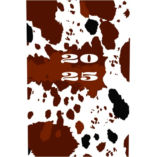 By Cooper Murphy Press (Author) 2025 Weekly Planner: Cow Print, Western Cowboy Themed Weekly Calendar Notebook