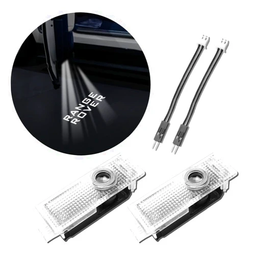 QOMAGO 2 Pcs car LED door lights projector car logo Compatible with Range Rover 2010-2024 model White light projection door lights logo projector