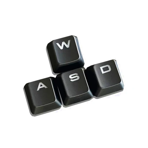 FineUsea Backlit Key Caps Keycaps for Corsair K70 RGB/K65/K68/K95/K63/ MK2 Mechanical Gaming Keyboard - (ASWD)