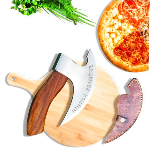 Generic Viking Pizza Cutter Axe, Viking Methodology Pizza Axe, Professional Sharp Pizza Slicer, Viking Bearded Pizza Cutter, Viking Camping Hatchet