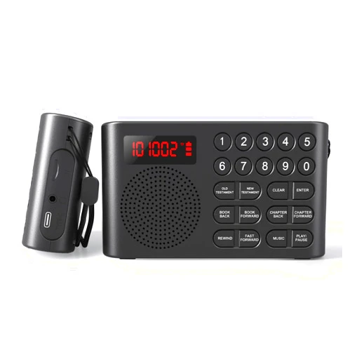 Lamborsafe KJV Audio Bible Player for Seniors/Blinds, Electronic Audio Bible King James Version, Listen to New & Old Testament Anytime Anywhere - Durable and Lightweight